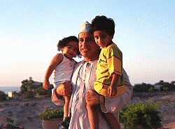 Samir, Soud and Naila. October 1999